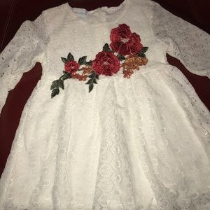 Just couture white floral dress